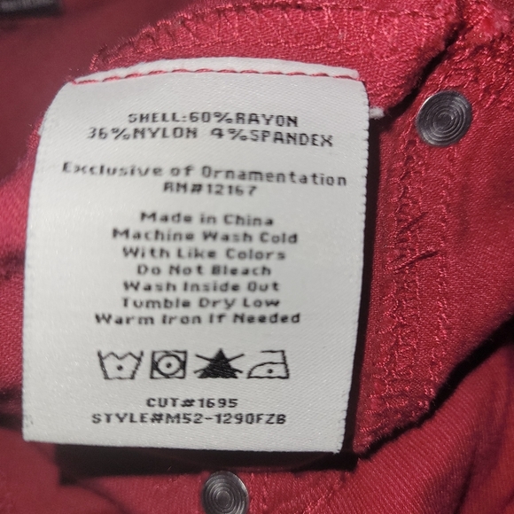 Y2K Style pink Denim high waisted shorts size 14 - Picture 8 of 8